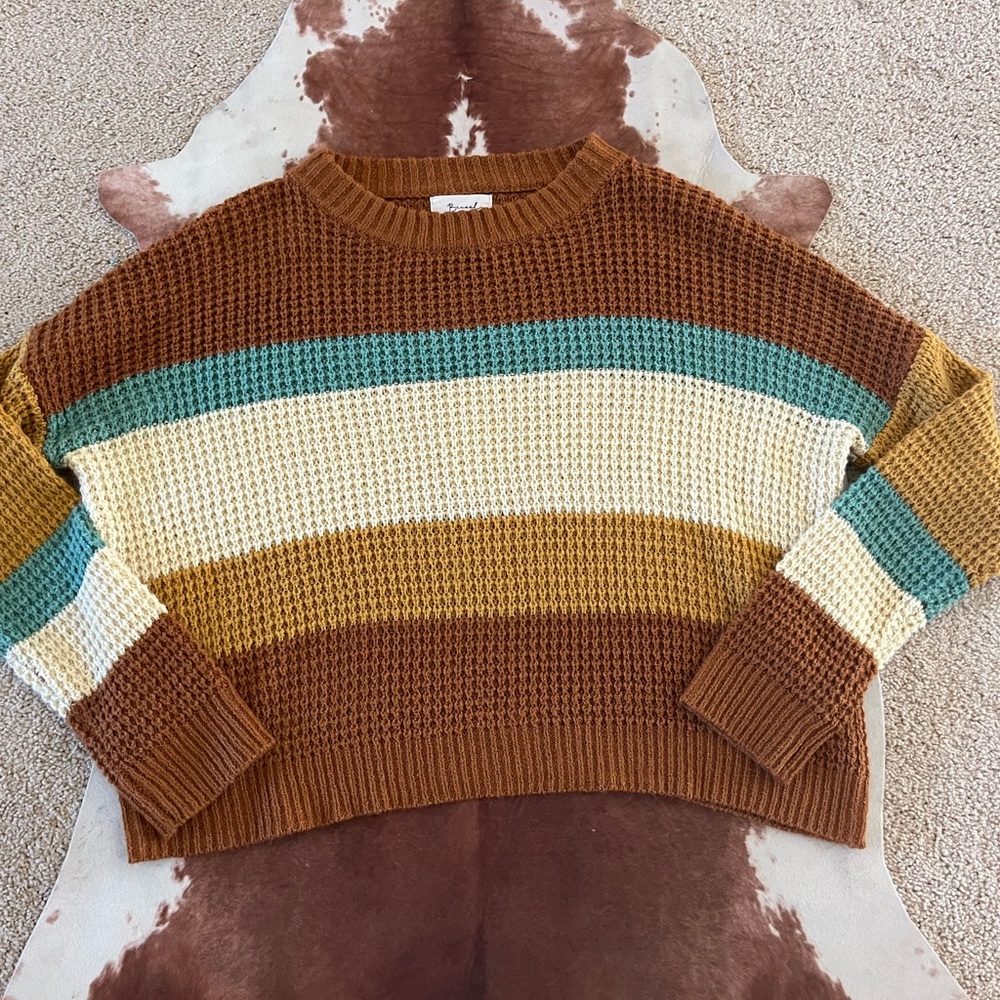 Striped fall sweater